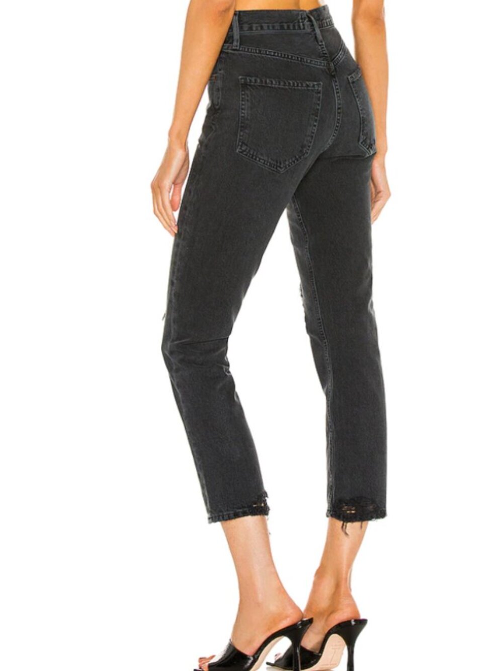 AGOLDE | Riley High Rise Straight Jean in Contraband - Picture 3 of 13